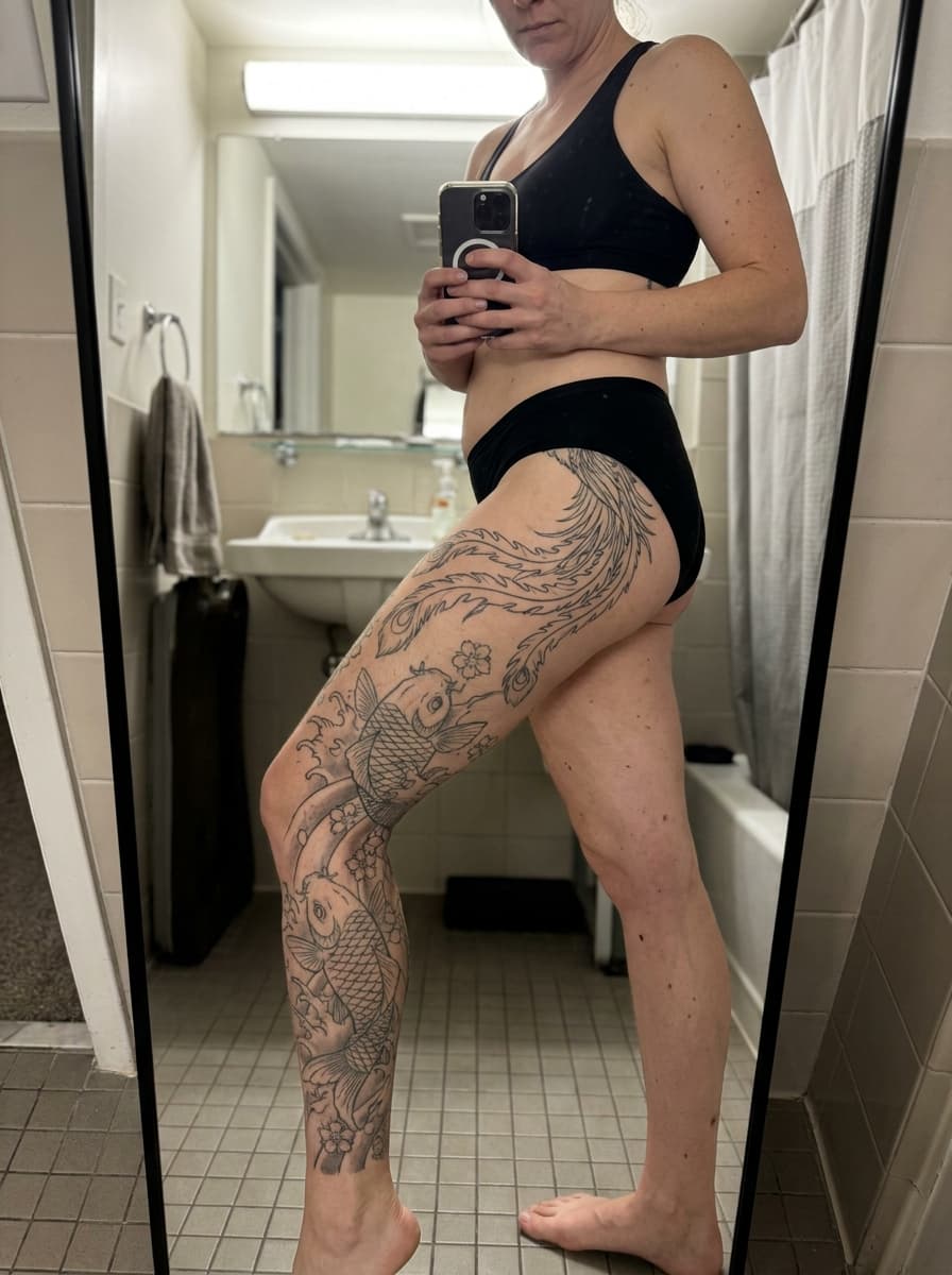 Both legs outlined (and the session I nearly tapped out)