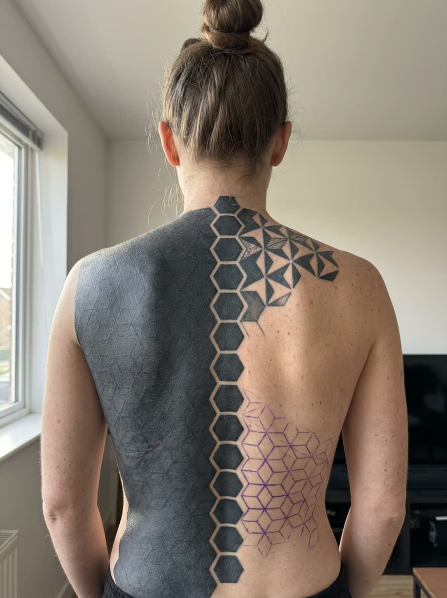 Full back — and yes I overlaid the photos in Illustrator