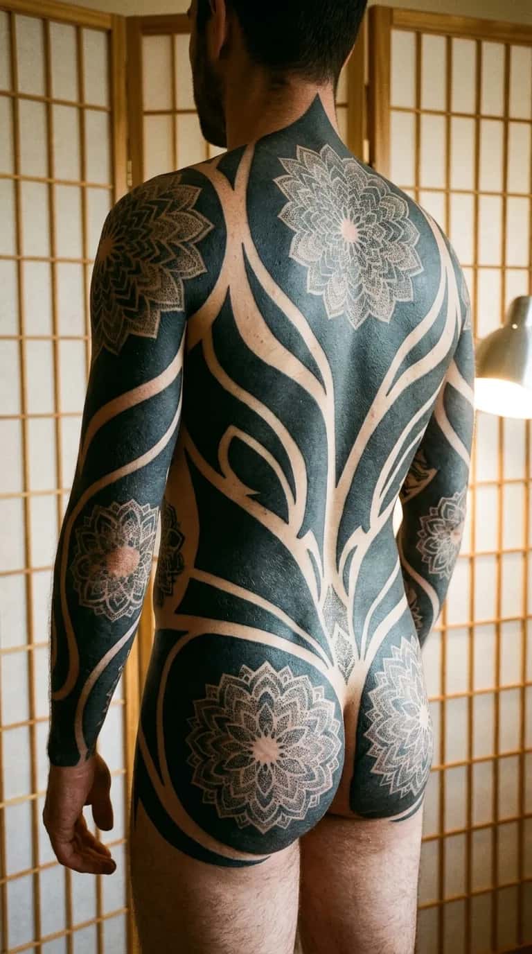 Blackout tattoo idea — fullsuit shoji