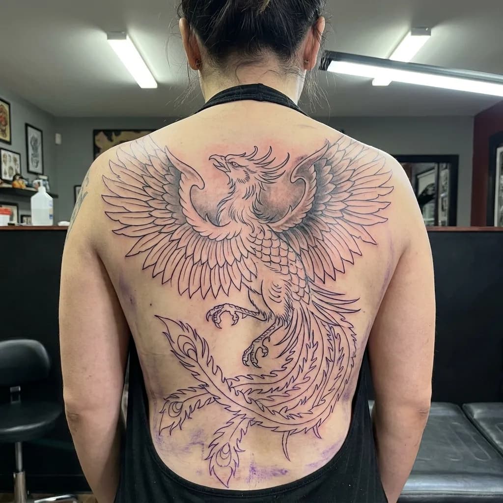 Irezumi back piece — In Progress