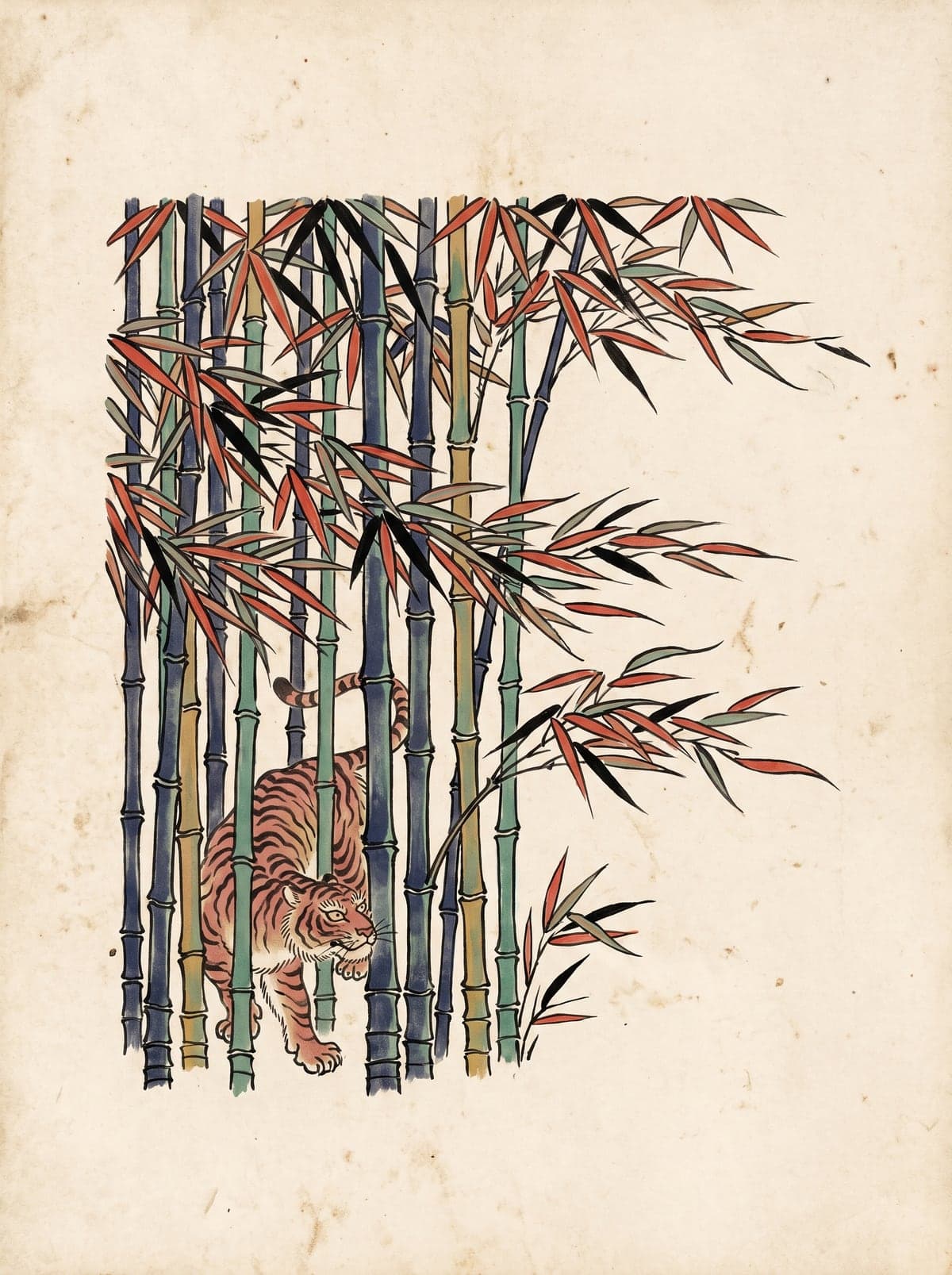 Bamboo (Take) irezumi art plate