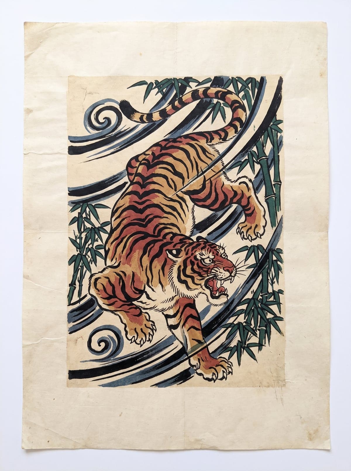 Tiger (Tora) irezumi art plate